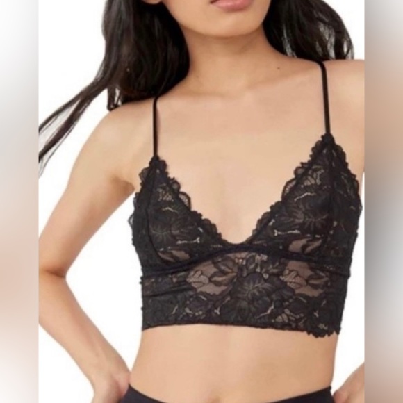 SET of 2 Everyday Lace Longline Bralette in Black - Picture 3 of 7